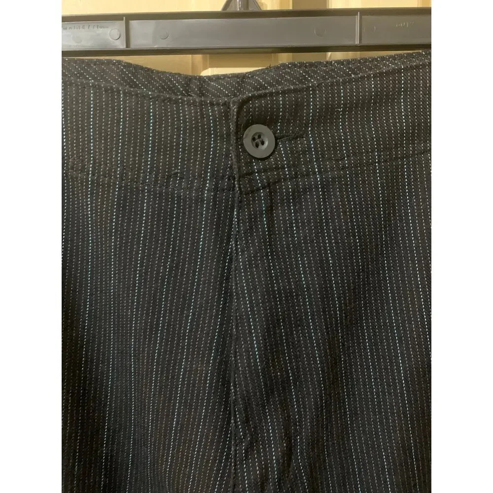 Burnside Mens Shorts Black Stripe Design Size 36
